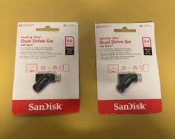 USB Stick SanDisk Ultra Dual Drive Go 64GB neu 2 stk. 