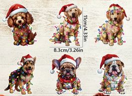 6ER SET HUNDEWELPEN WEIHNACHTSBAUMSCHMUCK NEU