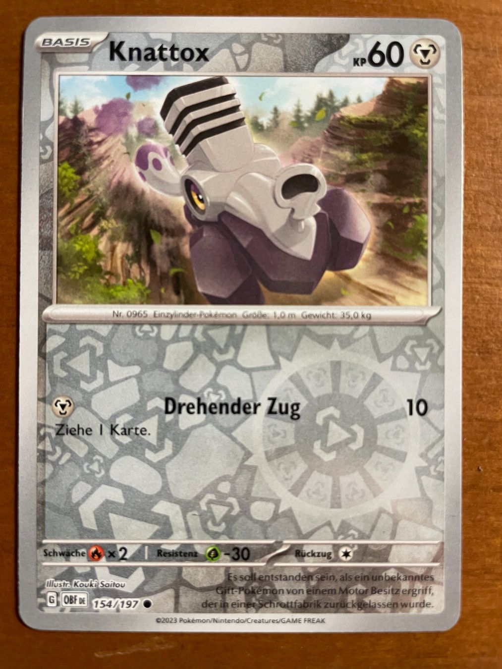Pokémon Carte collezionabili: Pokemon Knattox Reverse (Versand gratis) – Nuovo (secondo la descrizione) da Chur venduto da Angerson