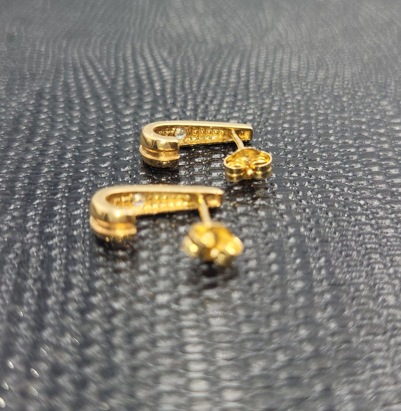 Orecchini pendenti & Orecchini a lobo: Gold Ohrstecker Mit Steine – Usato da Wald ZH venduto da Dasilver 3
