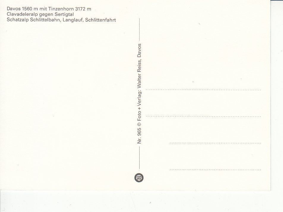 Cartoline postali: Davos 10 um 1995 – Usato da Bürglen TG venduto da StampGraf 1
