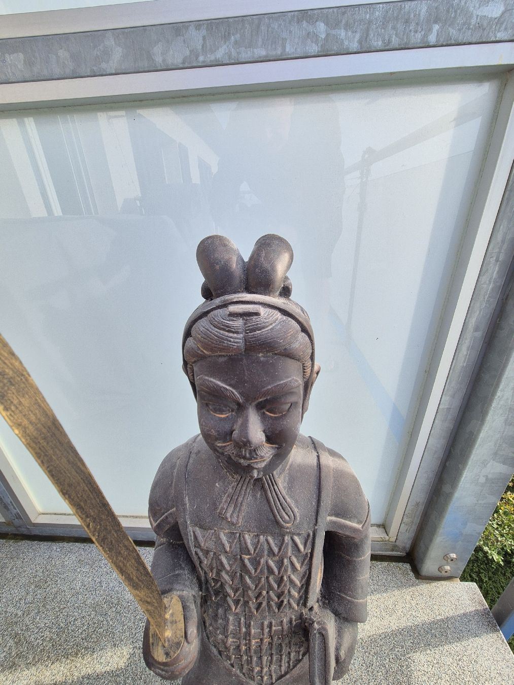 Sculture & Statue: Terrakotta Krieger Statue mit Schwert  – Usato da Rorschach venduto da Mike1962 2