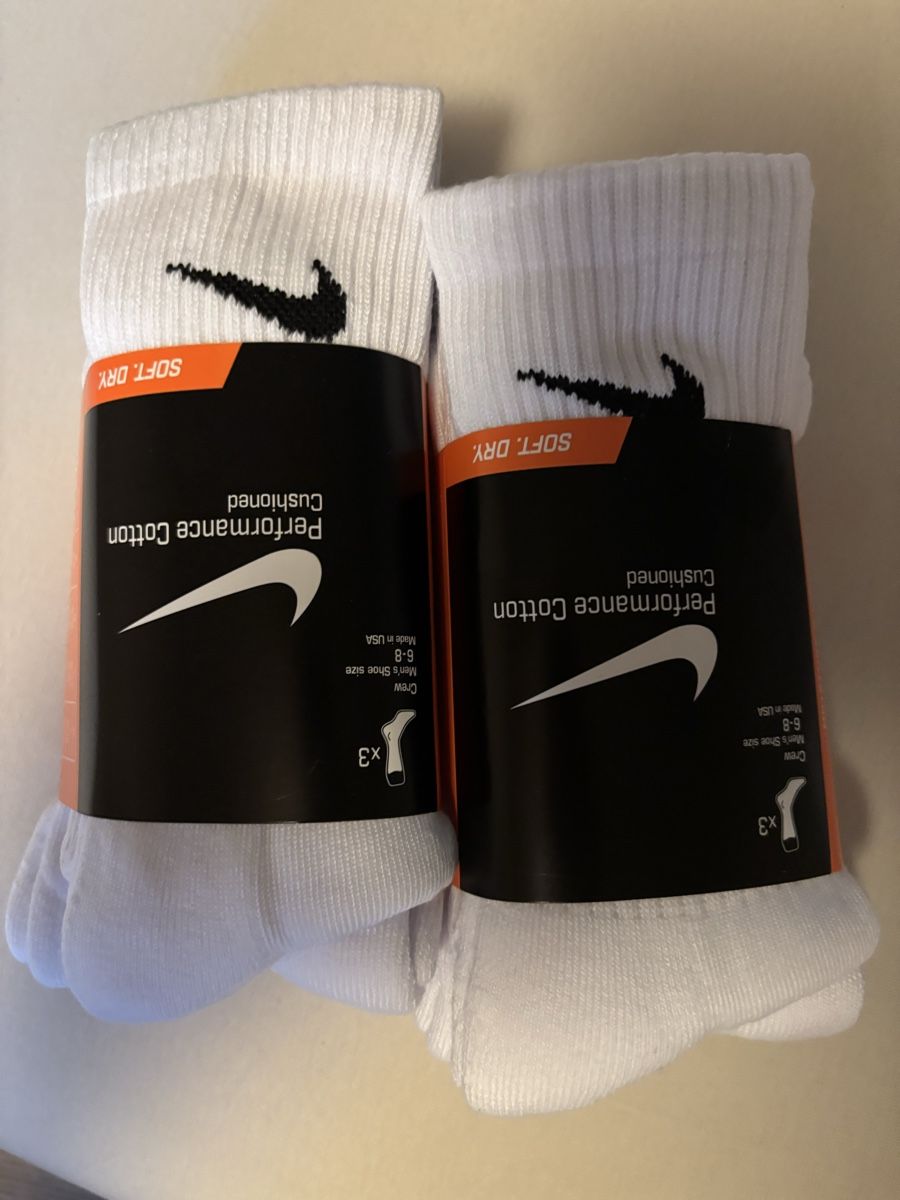 Socken: Nike Performance Cotton Cushioned Socken Grösse 6-8 6er Pack – Neu (gemäss Beschreibung) aus Nottwil von jon_wg27 1