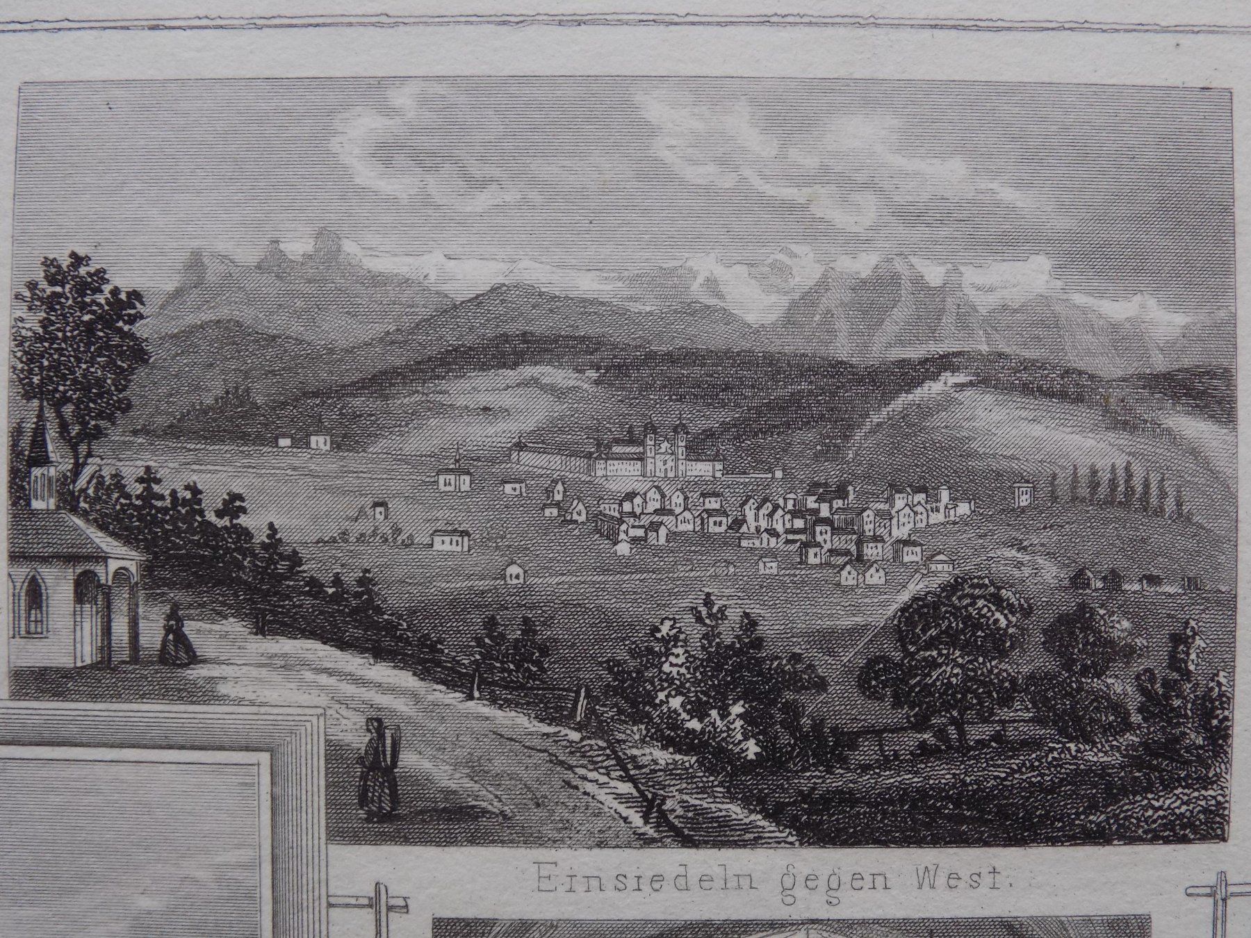 Incisioni: Einsiedeln Etzel Souvenirblatt – Usato da Risch venduto da Rischli15 5