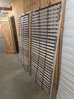2 lits en bois cadre de lit et sommier90x200