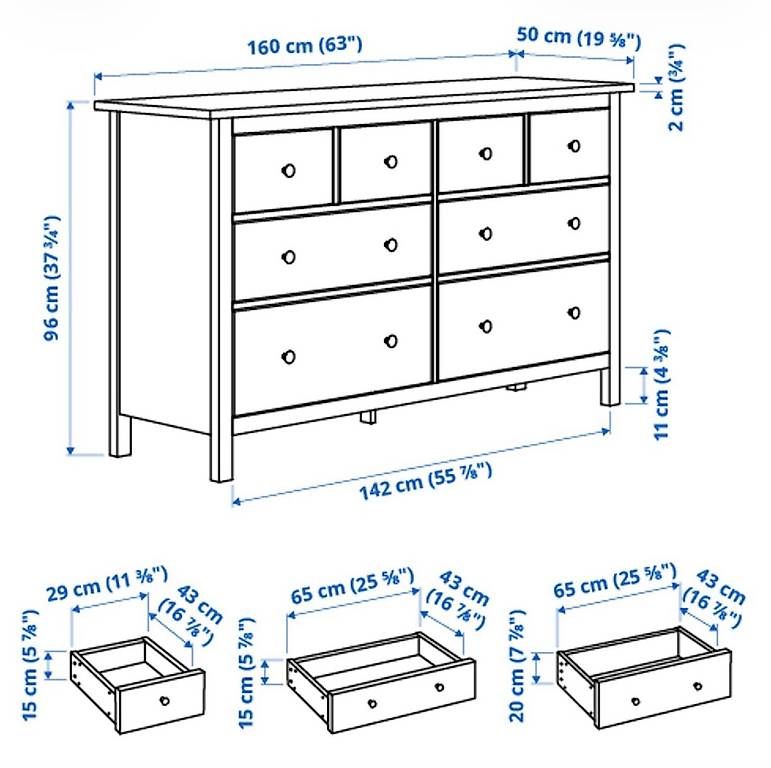 Ikea Cassettiere: Commode IKEA HEMNES, blanc – Usato da Epalinges venduto da mgm_2kmt 2