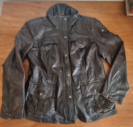 Milestone Lederjacke Damen, braun Gr. 46