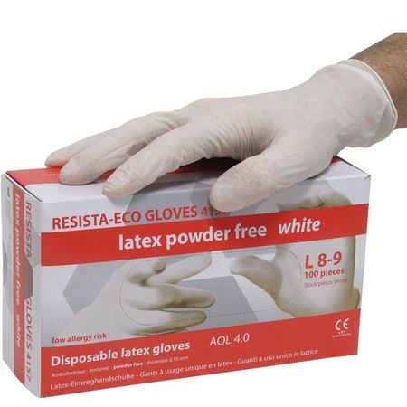 Resista-Eco Gloves 4157 Latex Handschuhe 100 Stk. (L)