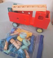 Wooden Fire Truck Building Set