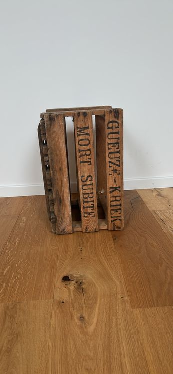 Ancienne Caisse à Vin En Bois - LeDucq Prince Michel - Millésime 1987 - Dimensions 22x13x4,5