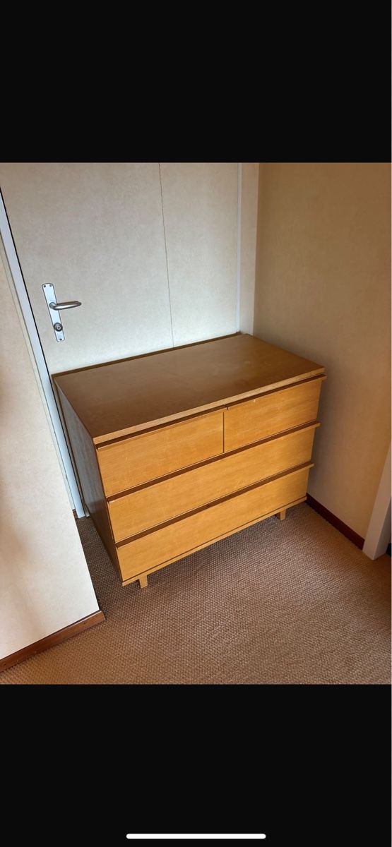 Kommoden: Commode bois clair 4 tiroirs bon état – Gebraucht aus Lausanne von Hadin-Store