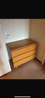Commode bois clair 4 tiroirs bon état