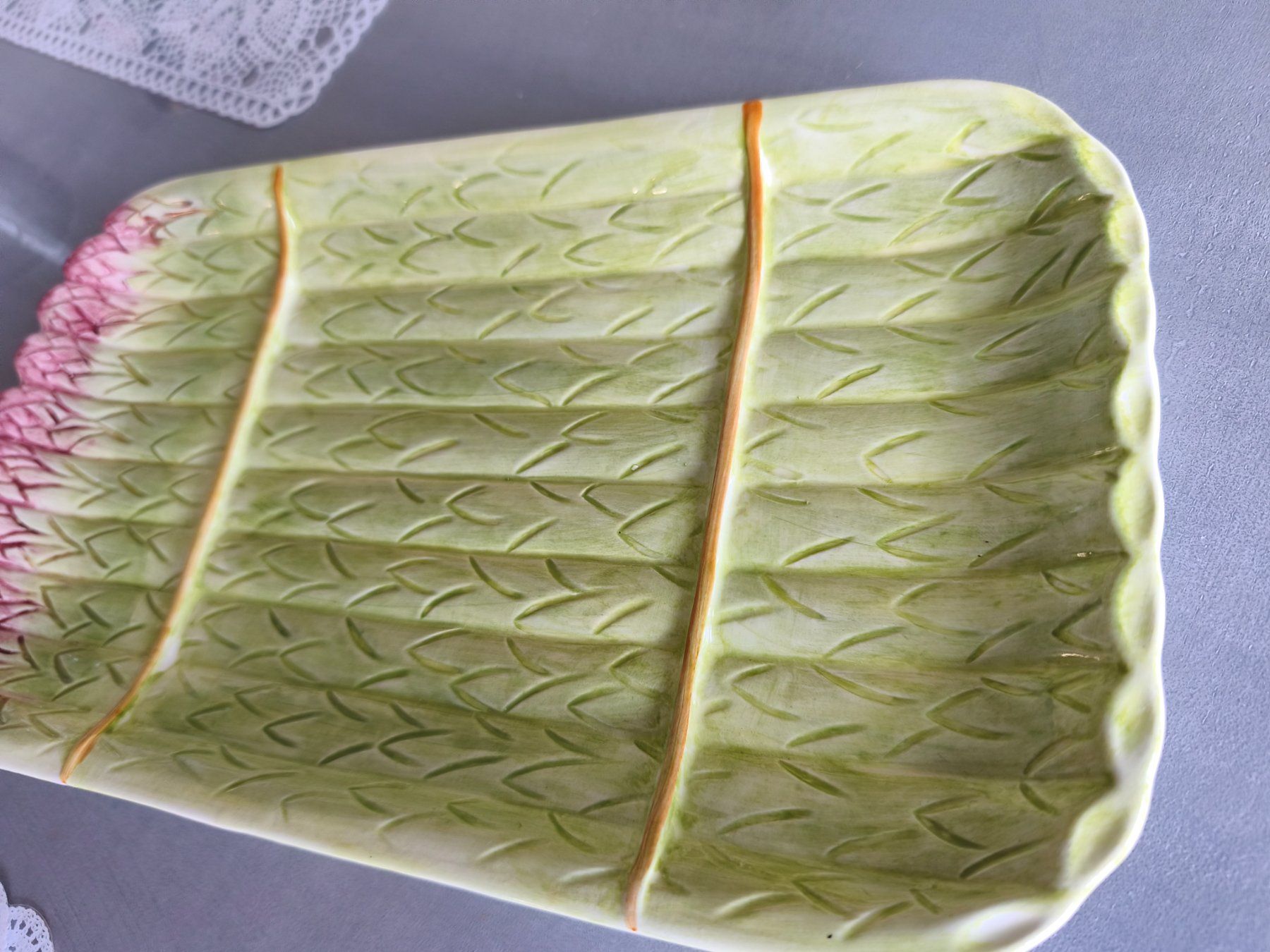 Servierplatten: Spargel Platte Keramik – Gebraucht aus Zürich von Jul69 2