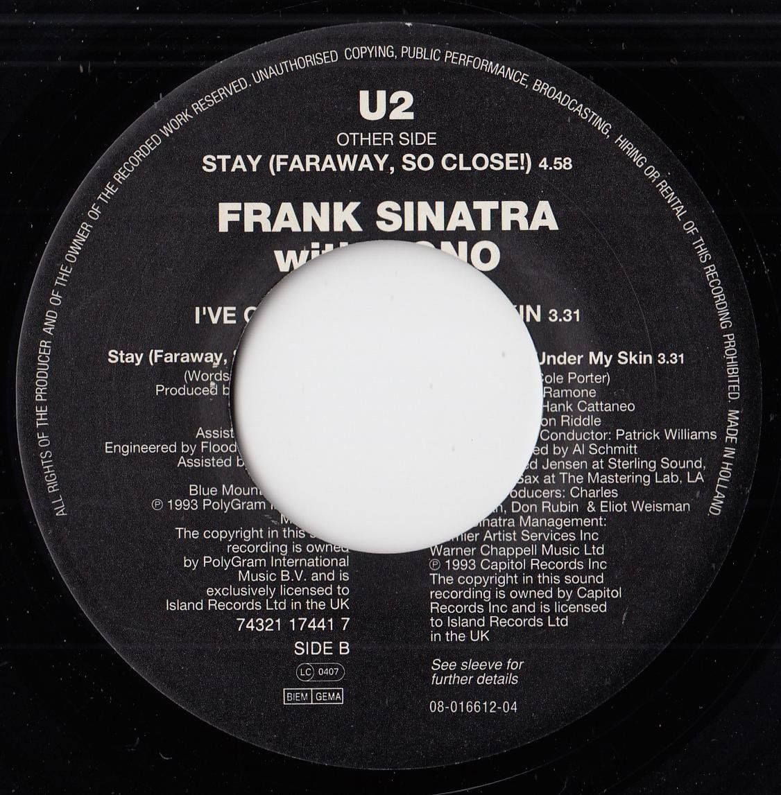 Dischi in vinile: U2 Vinyl Single von 1993 – Usato da Volketswil venduto da Abcrecords 2