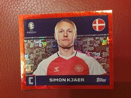 Topps Euro 2024 Sticker DEN 2 SIMON KJAER FOIL RAR