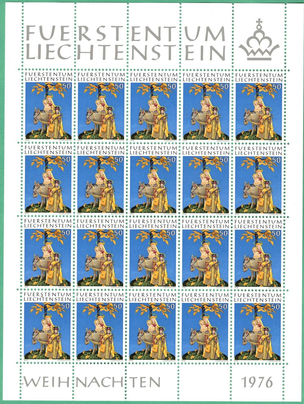 Tutti i francobolli: Kleinbogen Weihnachten  1976       postfrisch – Nuovo (secondo la descrizione) da Mellingen venduto da Ginger 2