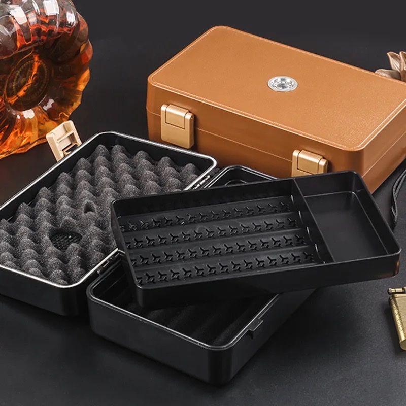 Humidor per sigari: Tragbarer Zigarren Humidor – Nuovo e nell'imballaggio originale da Flawil venduto da swisstrendshop 2
