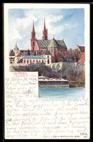 Künstler-AK Basel, Münster und Pfalz