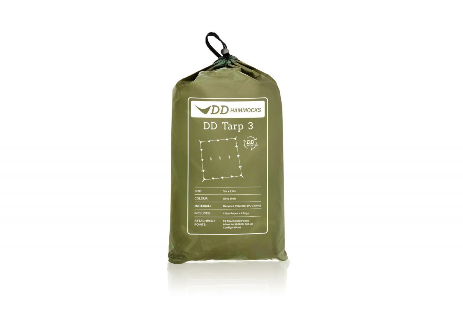 DD Hammocks Sonstiges zu Militär: DD Hammocks DD Recycled - Tarp 3 olivgrü – Neu und originalverpackt aus Tulln von HaengemattenShop 5