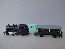 Märklin Dampflok DB 89006 mit Wagen H0