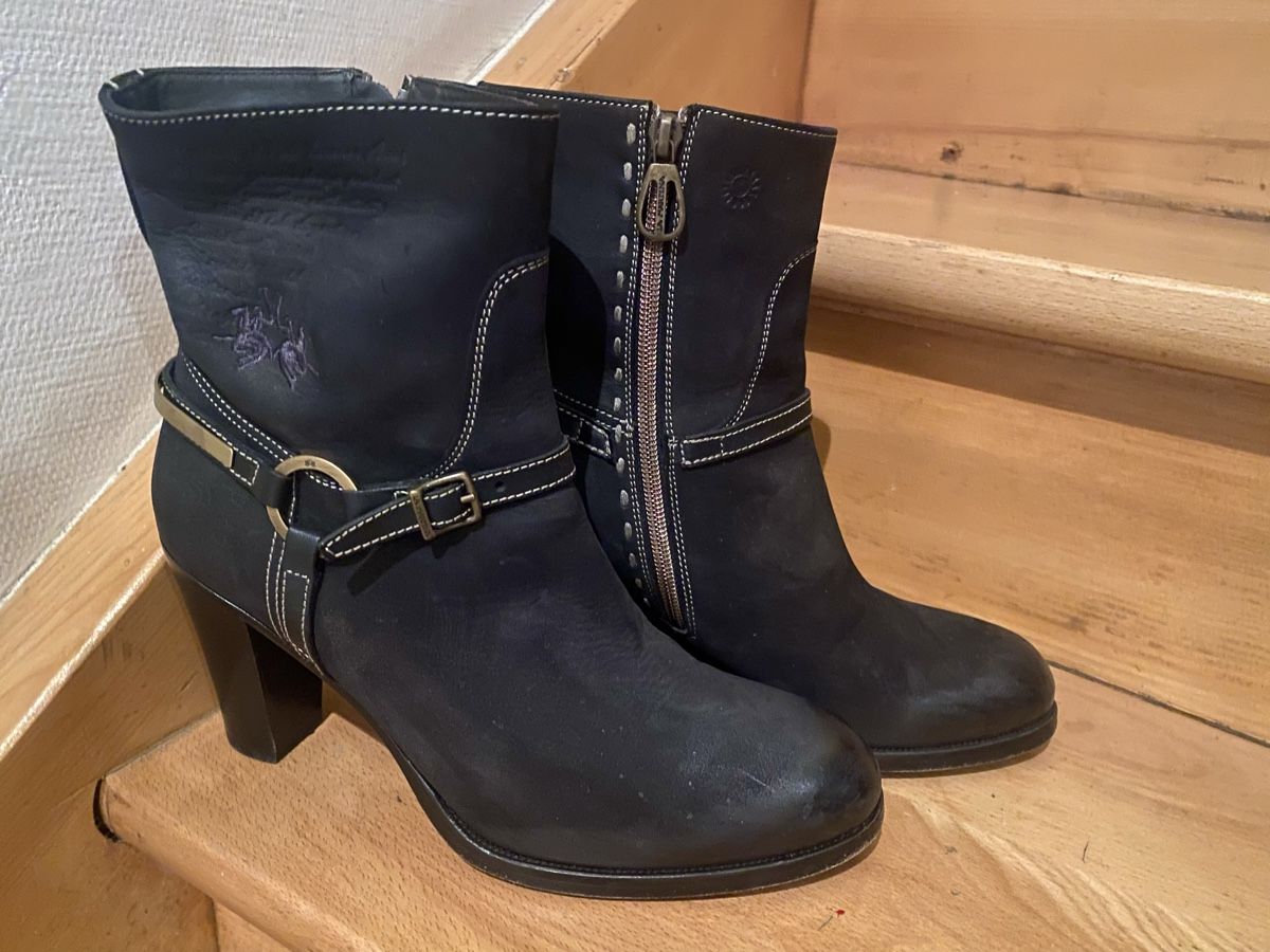 Scarpe da donna: La Marina Stiefeletten Gr. 41 Leder schwarz – Usato da Matten b. Interl venduto da Kings-Fashion