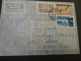 21.V.37.: ZÜRICH NACH BUENOS-AIRES (ARGENTINIEN); FLUGPOST