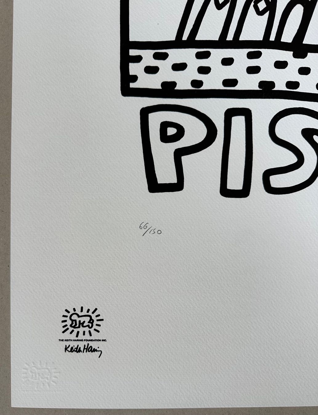 Gemälde: Keith Haring: Pisa, POP Art 66/150 – Neu (gemäss Beschreibung) aus Meilen von Smgdesign 1