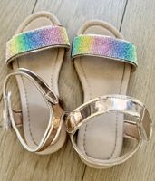 Sandales roses taille 33 strass arc-en-ciel 