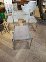 3er set Spaghetti chair Alias silber und transparent