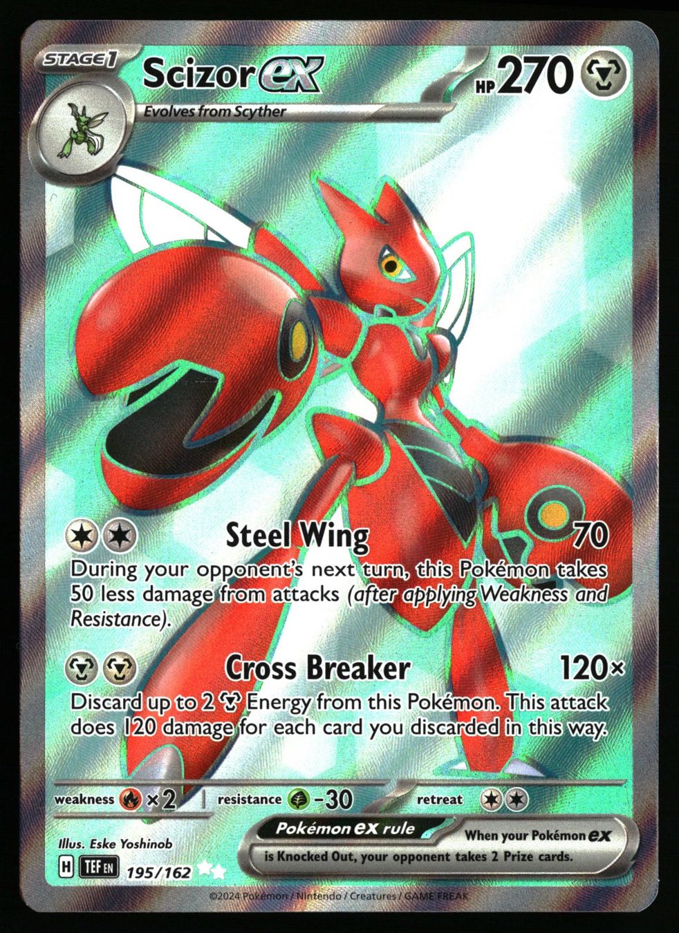 Pokémon Sammelbilder & Trading cards: Scizor ex #195 Pokemon Temporal Forces – Gebraucht aus Feuerthalen von Plazatoys