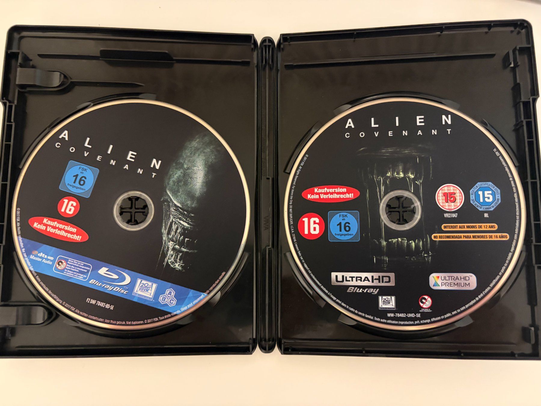 Alle DVDs: ALIEN COVENANT - 4K Ultra HD + Blu Ray – Gebraucht aus Luzern von cole.trickle 2