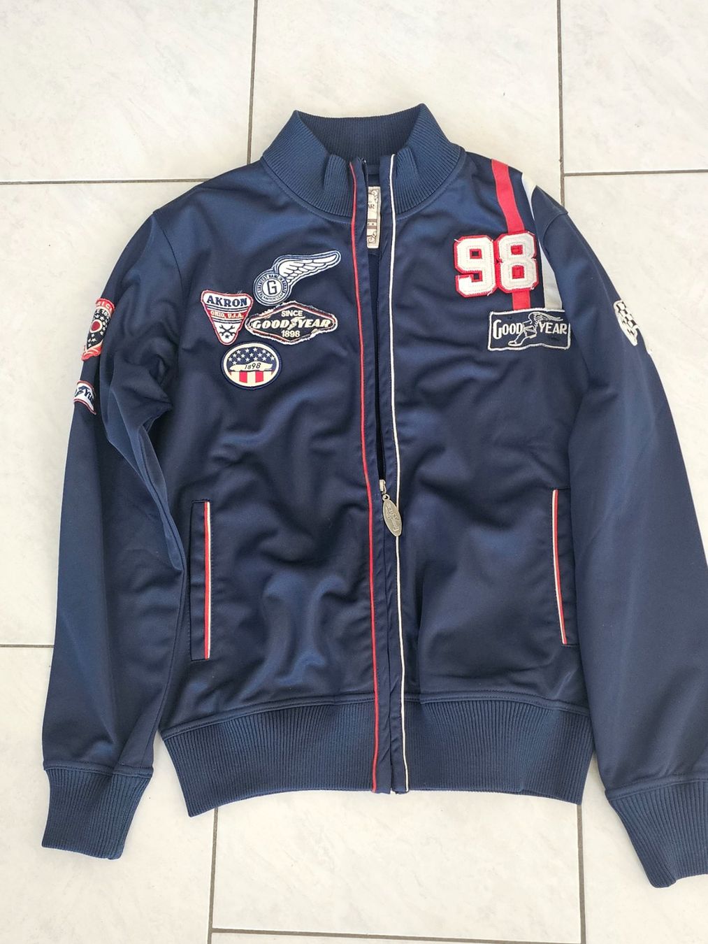 Jacken: Goodyear Jacke blau Grösse L eher M – Gebraucht aus Mägenwil von bieri24