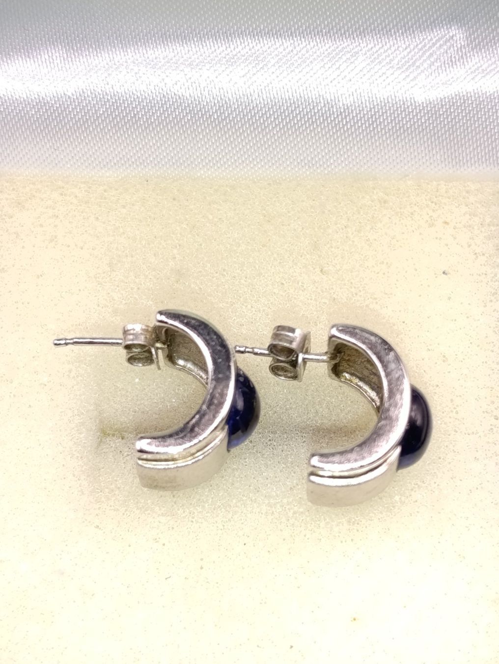 Orecchini pendenti & Orecchini a lobo: Ohrringe Silber 925 mit Saphir – Usato da Stein AR venduto da EvaL056 4