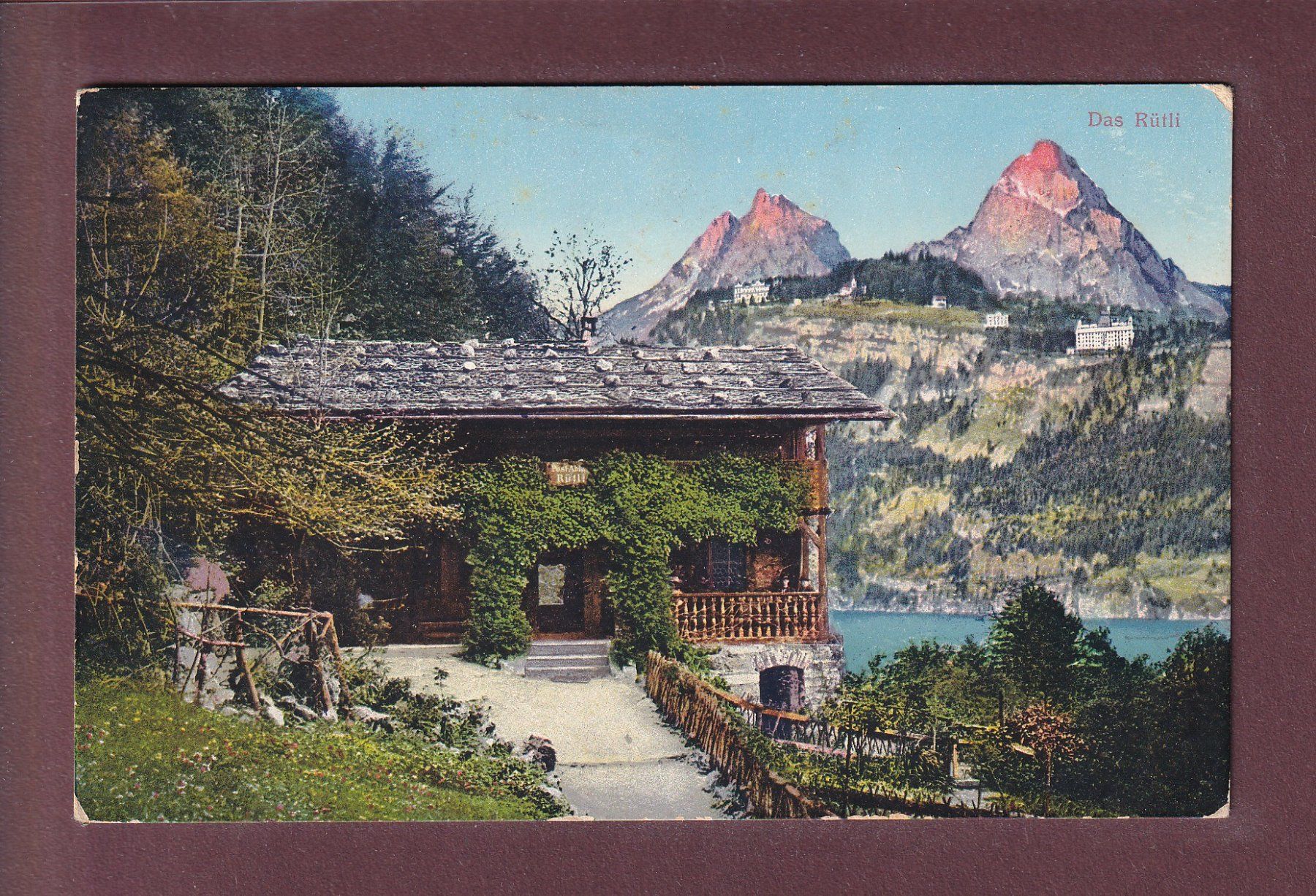 Ansichtskarten: Das RÜTLI - 1915 – Gebraucht aus Pully von nicecards