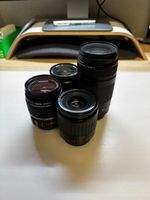 4 Canon Objektive Set gebraucht auch für analog