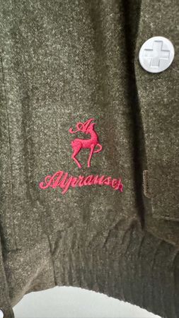 Alprausch Winterjacke in Olivgrün Grösse L  