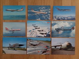 Cartes postales avions
