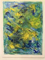 Abstrakte Malerei Leinwand 100x100 cm neuwertig