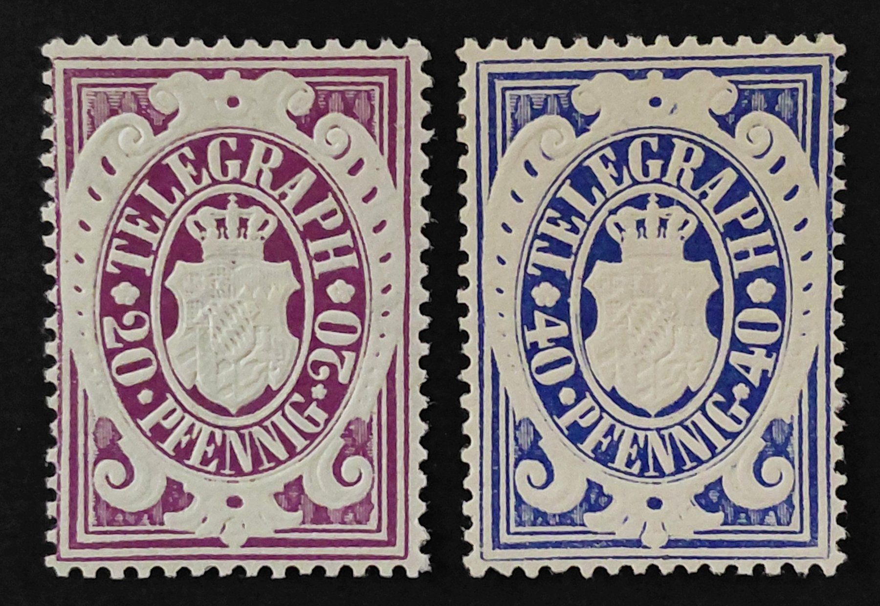 Tous les timbres: Telegraphenmarken Bayern 1876** – Neuf (Voir description) à Ebikon par smartbox