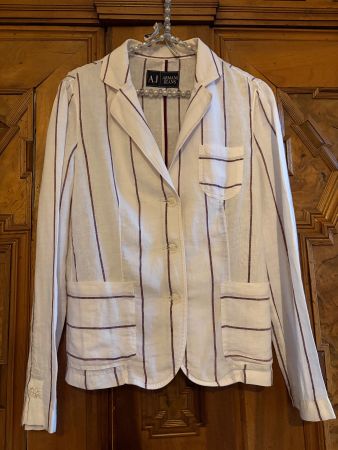ARMANI JEANS Jacke Zustand: wie neu 100 % Leinen Gr 44IT