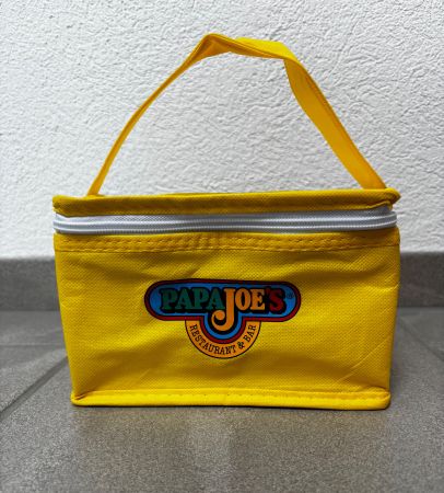 NEU Papa Joe‘s Restaurant Mini Kühltasche gelb 20x15x15cm