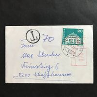 NP Brief aus TRASADINGEN mit T-Entwertung auf Zst 415