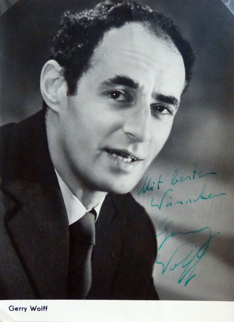 Autogramme: Gerry Wolff (1920-2005) Schauspieler - Autogramm – Gebraucht aus Dietikon von cyranos1