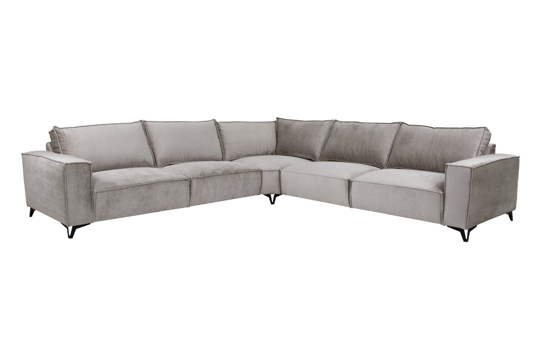 Divani: XL ECKSOFA SAMTVELOUR BEIGE   WINTER SALE% – Nuovo e nell'imballaggio originale da Recherswil venduto da Moebel_Outlet 1