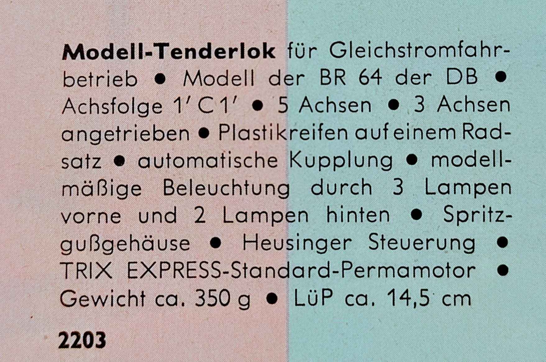 Modellini di ferrovie: Trix Express TenderDampflok der DB BR64, vom TrixExpress-Agi – Nuovo (secondo la descrizione) da Kirchberg BE venduto da RadioGerberPrivat 4