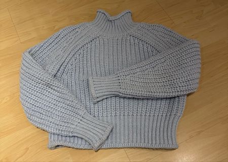 H&M Strickpullover, hellblau, Grösse XS