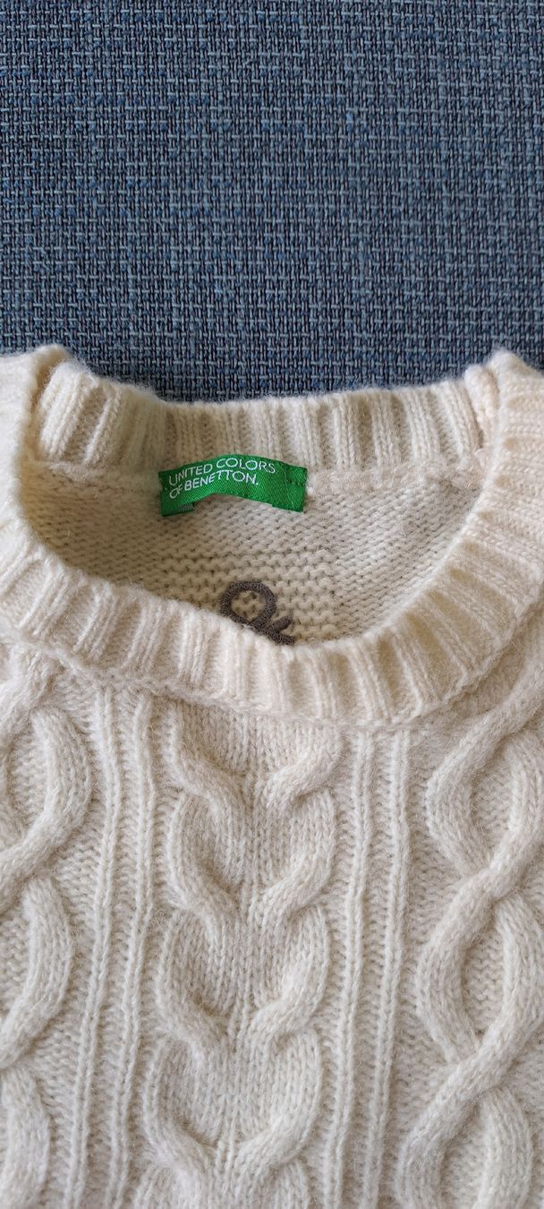 Benetton Maglioni & Felpe: Benetton Pullover cream M cable knit 130cm – Nuovo (secondo la descrizione) da Adliswil venduto da kar_fh9h 2