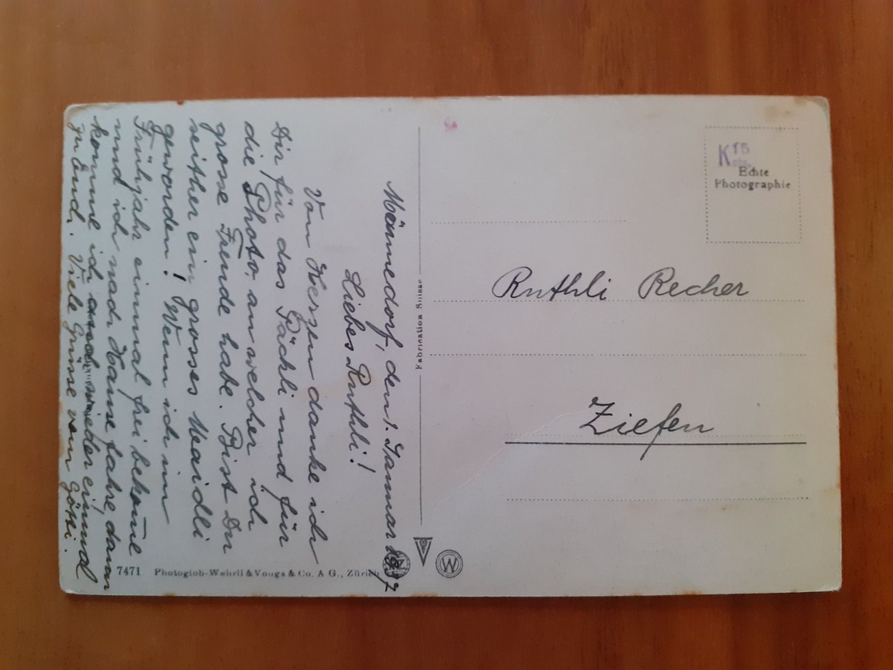 Cartoline postali: Männedorf Uetikon AK Zürich – Usato da Küssnacht am Rigi venduto da cartolina-1 1