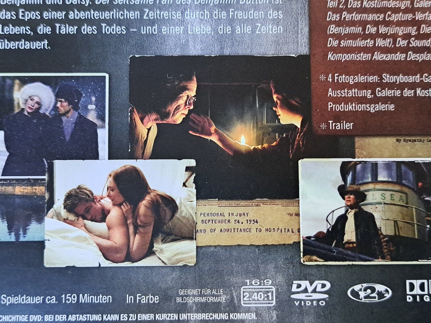 Alle DVDs: Der Seltsame Fall des Benjamin Button, Boxset 2 DVDs+Booklet – Gebraucht aus Unterseen von Kanica 4