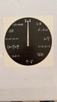 Mathematiker Uhr ca 34cm